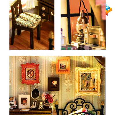 L'hôtel particulier de Jessica maison de poupée puzzle 3D en bois-Puzzledebois ™