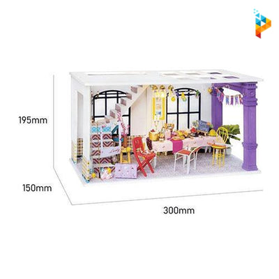 L'hôtel particulier de Jessica maison de poupée puzzle 3D en bois-Puzzledebois ™