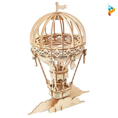 Montgolfière ballon puzzle mécanique 3D en bois-Puzzledebois ™