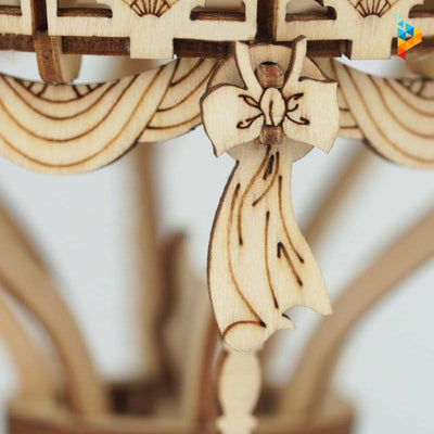 Montgolfière ballon puzzle mécanique 3D en bois-Puzzledebois ™
