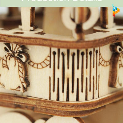 Montgolfière ballon puzzle mécanique 3D en bois-Puzzledebois ™