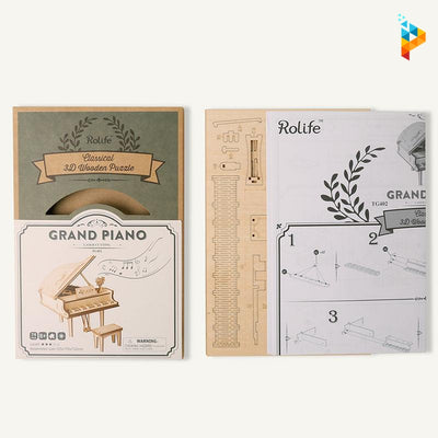 Piano à queue puzzle 3D en bois-Puzzledebois ™