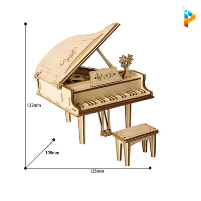 Piano à queue puzzle 3D en bois-Puzzledebois ™