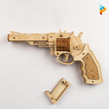 Pistolet de cowboy gun et projectiles puzzle 3D en bois-Puzzledebois ™