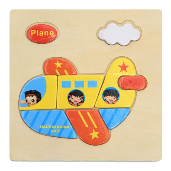 Un Avion Montessori Puzzle en bois Educatif