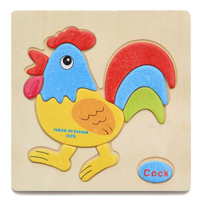Le Coq Montessori Puzzle en bois Educatif