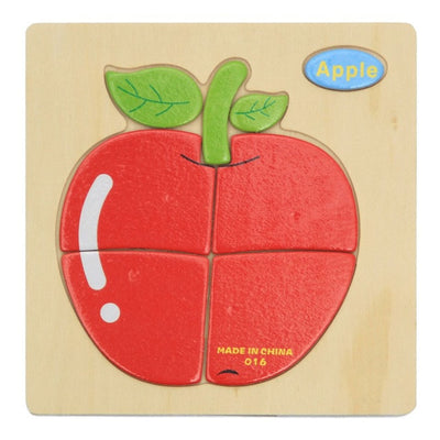 La Pomme Montessori Puzzle en bois Educatif