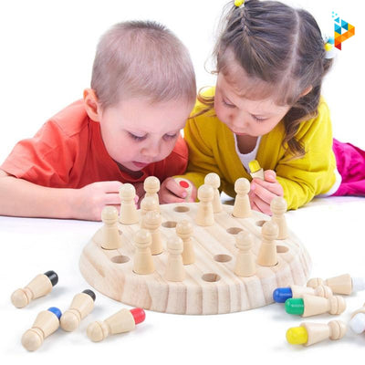 Jeu de Mémoire Montessori Puzzle 3D en bois Educatif