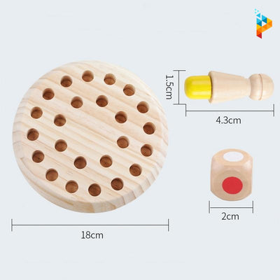 Jeu de Mémoire Montessori Puzzle 3D en bois Educatif
