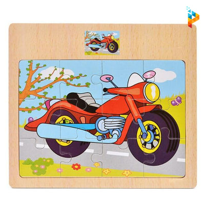 Puzzle en bois avec Tableau Montessori enfant