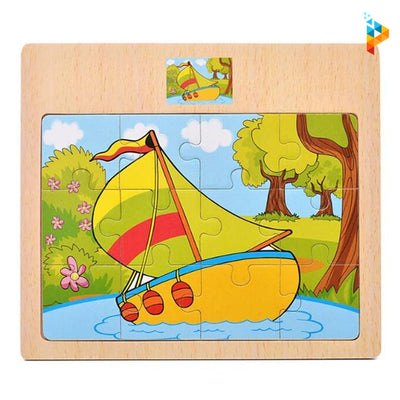 Puzzle en bois avec Tableau Montessori enfant
