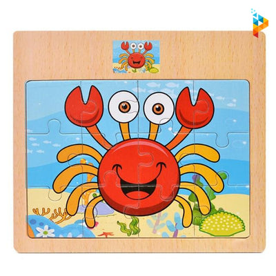 Puzzle en bois avec Tableau Montessori enfant
