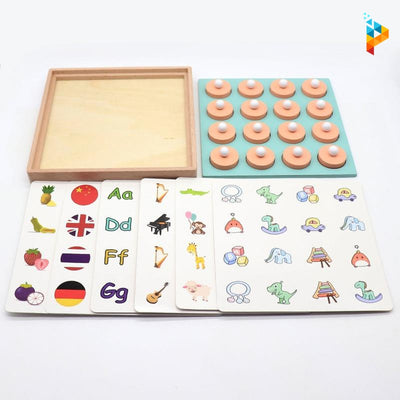 Montessori puzzle en bois jeu de mémoire