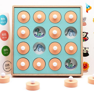 Montessori puzzle en bois jeu de mémoire