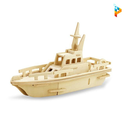 Puzzle 3D Bateau en bois