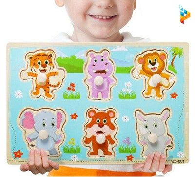 Puzzle en bois avec Tableau Montessori enfant