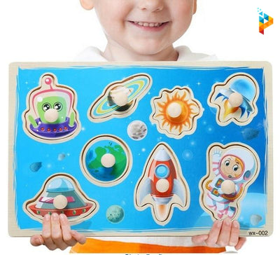Puzzle en bois avec Tableau Montessori enfant