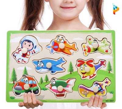 Puzzle en bois avec Tableau Montessori enfant
