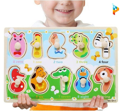Puzzle en bois avec Tableau Montessori enfant