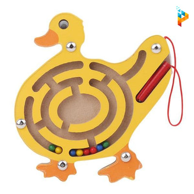Le Poussin Labyrinthe magnétique en bois Educatif