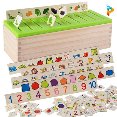 Mathématique cognitive Montessori Puzzle 3D en bois