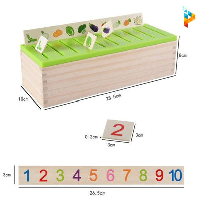Mathématique cognitive Montessori Puzzle 3D en bois