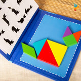 Tangram Montessori magnétique Puzzle en bois 3D Educatif
