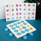 Montessori puzzle en bois jeu de mémoire