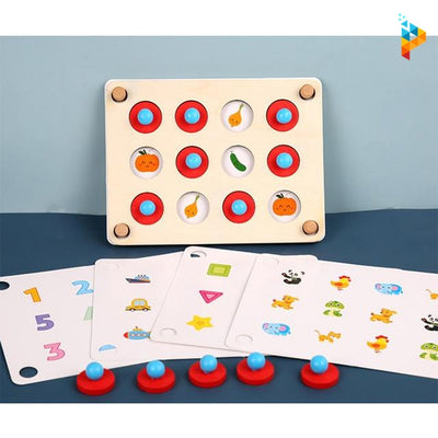 Montessori puzzle en bois jeu de mémoire