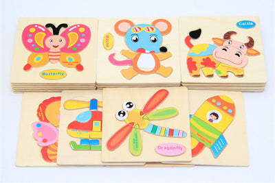 L'Ananas Montessori Puzzle en bois Educatif