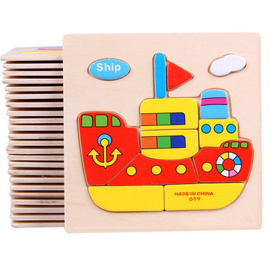 Le Petit Faon Montessori Puzzle en bois Educatif