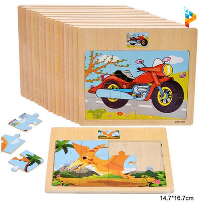 Puzzle en bois avec Tableau Montessori enfant