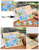 Puzzle en bois avec Tableau Montessori enfant