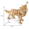 Loup sauvage puzzle 3D en bois