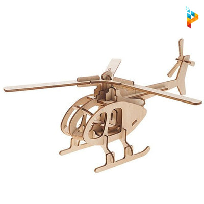 Puzzle 3D Avion de tourisme en bois
