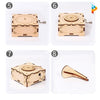 Gramophone Puzzle 3D en bois Boîte à musique