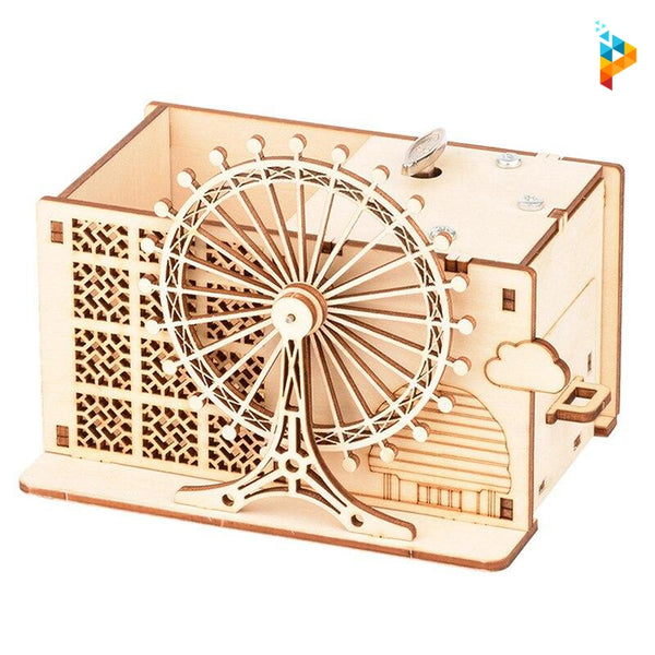 Grande roue Puzzle 3D en bois Boîte à musique