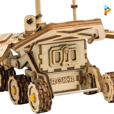 Robot de l'espace lunaire à énergie solaire puzzle 3D maquette en bois-Puzzledebois ™