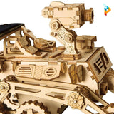 Robot de l'espace lunaire à énergie solaire puzzle 3D maquette en bois-Puzzledebois ™