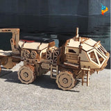 Robot de l'espace lunaire transporteur à énergie solaire puzzle 3D maquette en bois-Puzzledebois ™