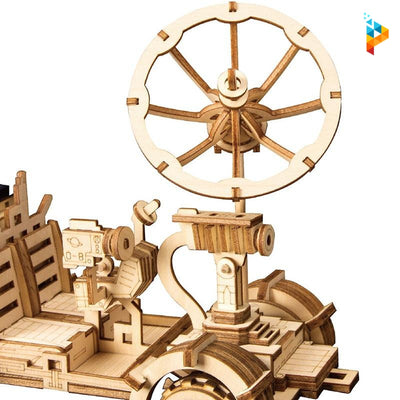 Robot Rambler Rover de l'espace lunaire à énergie solaire puzzle 3D maquette en bois-Puzzledebois ™