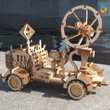Robot Rambler Rover de l'espace lunaire à énergie solaire puzzle 3D maquette en bois-Puzzledebois ™