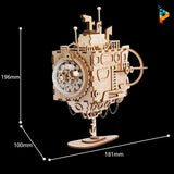 Robot Sous marin steampunk puzzle 3D en bois-Puzzledebois ™