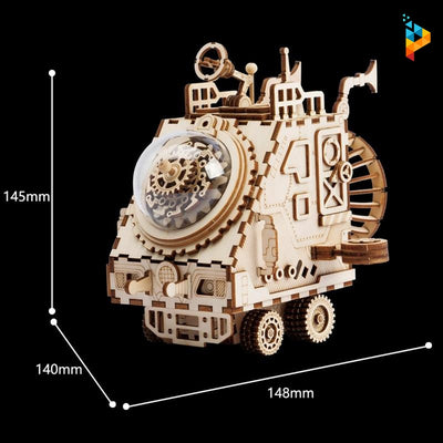 Robot Steampunk vaisseau spatial puzzle 3D en bois-Puzzledebois ™