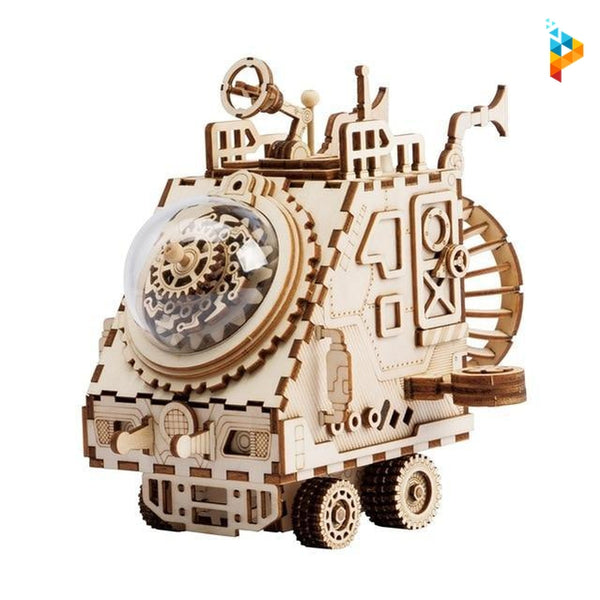 Robot Steampunk vaisseau spatial puzzle 3D en bois-Puzzledebois ™