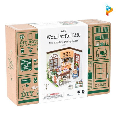 Salle à manger de Chloé maison de poupée puzzle 3D en bois-Puzzledebois ™