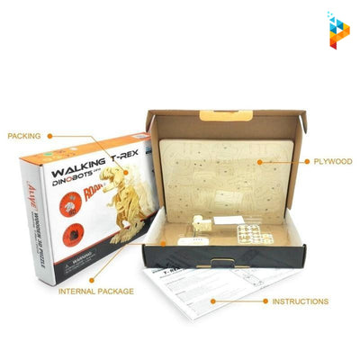 T-Rex Robot marcheur mécanique puzzle 3D en bois-Puzzledebois ™