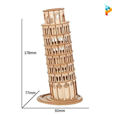 Tour de pise puzzle 3D en bois-Puzzledebois ™