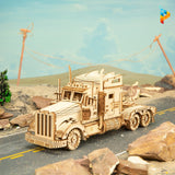 Truck américain camion de transport puzzle 3D en bois-Puzzledebois ™