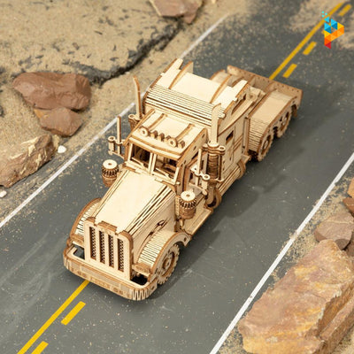 Truck américain camion de transport puzzle 3D en bois-Puzzledebois ™